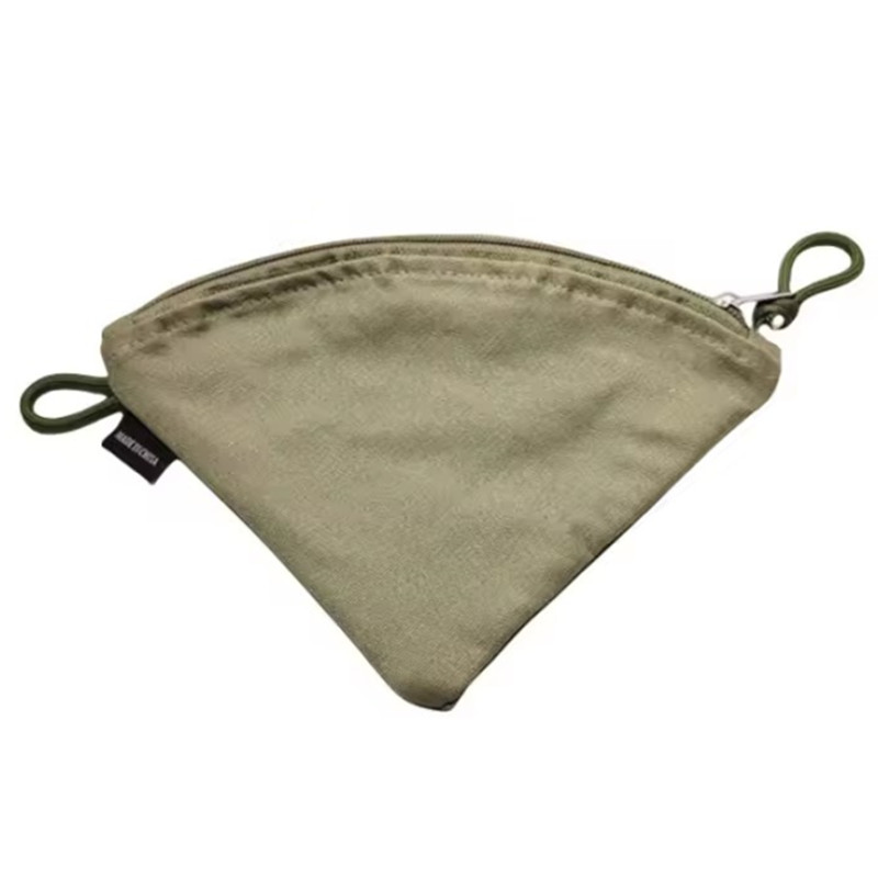 Coffee Equipment Organizer - Wiederverwendbare Kaffee-Papierfilter-Aufbewahrungstasche für V-förmige Kaffeefiltertücher, Leinentasche